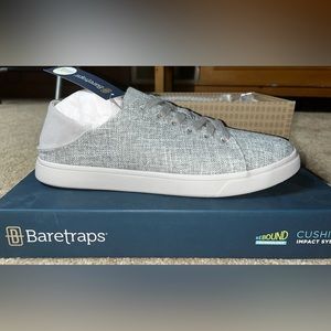 Men's size 10 Casual Slip On Sneakers Canvas Fabric GREY Baretraps Liam